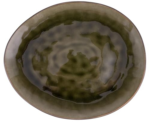 The Market Speiseteller, oval, 28,5 x 24 cm, Steinzeug, zweifarbig, 6 Stück