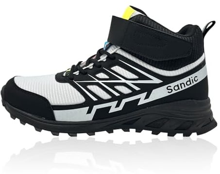 Nowaland Outdoor Trekkingschuhe mit robustem Obermaterial, stark profilierter Laufsohle, gepolstertem Schaft sowie Schnürung und Klettverschluss für Wandern, Freizeit & Alltag