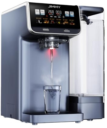 JIMMY M9 Pro Osmoseanlage: Umkehrosmose Wasserfilter für Trinkwasser, 7-stufige Filterung & Mineralien,3S-Heizung, Kaltes Wasser, Echtzeit-TDS-Anzeige