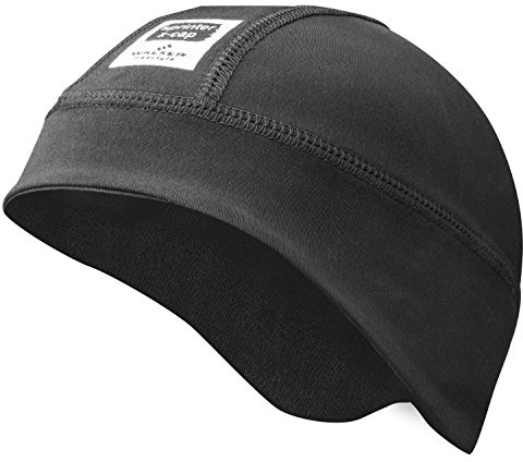 Walser Untermütze, Fleece Mütze Skihelm, Unterziehmütze Fahrradhelm, Skimütze schwarz, Fahrradmütze, Sportmütze