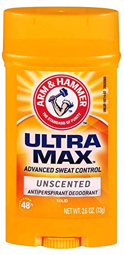 Arm & Hammer Ultra Max Deodorant Antiperspirant, Invisible Solid,(Pack of 3) Unscented,2.8oz by Church & Dwight Co.