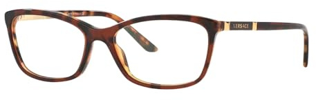 Versace VE 3186 5077 Havana Plastic Butterfly Eyeglasses 54mm