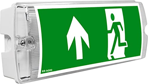 Notleuchte LED IP65 Notbeleuchtung Rettungszeichenleuchte Fluchtwegleuchte Notlicht Brandschutzzeichen Rettungszeichen (Pfeil nach oben)