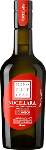 Monini Olio Extra Vergine Bio Monocultivar Nocellara 100% Italiano, 500 Millilitri