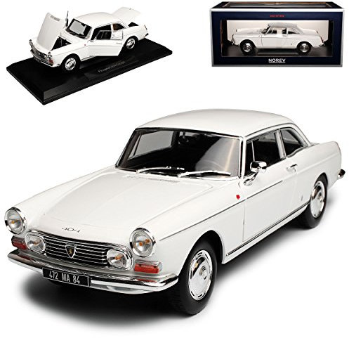 Norev Peugeot 404 Coupe Weiss 1960-1975 1/18 Modell Auto