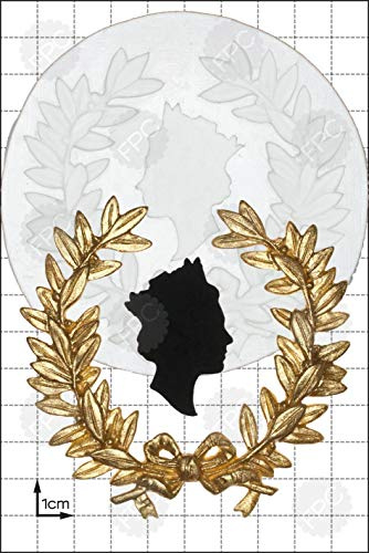 FPC Sugarcraft Queen's Head & Wreath Silicone Mould