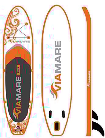 VIAMARE SUP Board Set 330 S Octopus orange