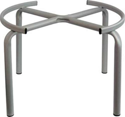 F-U Treppiede piedistallo per Contenitore Fusto Olio Vino Miele Acciaio bidone con o Senza Ruote (cm 60 Senza Ruote)
