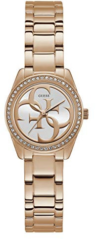 Guess Damen Analog Uhr G-Twist mit Edelstahl Armband
