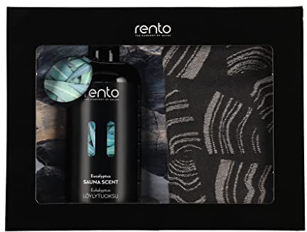 Rento Geschenkset Saunaduft & Sauna-Sitzbezüge Eukalyptus