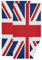 Mnsruu Retro Britische Flagge England Badetücher, schnell trocknend, sehr saugfähig, super weiches Handtuch für Sport, Spa, Reisen, Hotel, Yoga, 36,5 x 72 cm (2 Stück)