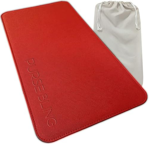 Purse Bling Base Shaper für Neverfull GM, Bag Shaper für LV Never Full Bags und andere LV Totes, Veganes Leder (Rot, GM)