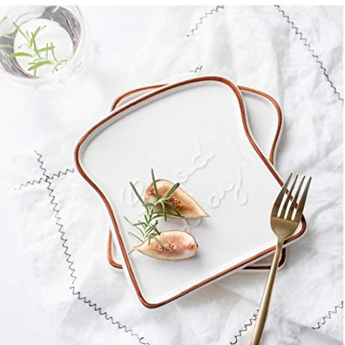 TOSSPER 1pc Cerámica Tostadas Forma Forma Comida Forma Navidad Año Nuevo Decoración Vajilla Bandeja Cocina Platos para Cena Picnic