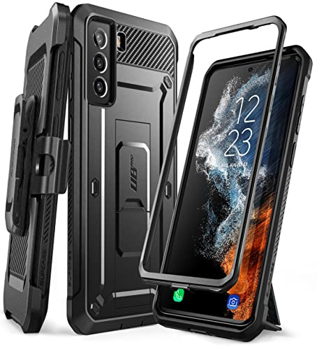 SupCase Outdoor Hülle für Samsung Galaxy S22+ Plus (6.6) 5G Handyhülle Bumper Case Rugged Schutzhülle Cover [Unicorn Beetle Pro] OHNE Displayschutz mit Gürtelclip und Ständer 2022 Ausgabe(Schwarz)