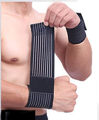 SUAVER Handgelenk Bandagen,2er handgelenk stützbandage Verstellbaren Handgelenkschoner Wristbands zur Unterstützung und Stabilisierung beim Sport und Fitness (Schwarz)