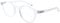Montana Eyewear Extra flache Lesebrille MR52 aus Kunststoff mit Federscharnier und Etui in Transparent + 1,00 dpt