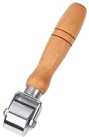 Swpeet 1 Stück 26 mm robuste Leder-Pressnaht-Roller-Sortiment, Lederpresse, Laminierrolle, Roller, Lederkantenfalter und Glatter-Platenwerkzeug für Leder