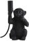 Light & Living Tischlampe Monkey - Schwarz - 13x12,5x23,5cm - Andere - Kunststoff - Tischleuchte Wohnzimmer & Schlafzimmer - Tischlampen modern