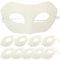 BESPORTBLE 10 Stücke Blanko Papier Augenmasken DIY Maskerade Maske Karneval Maske Anziehmasken Für Kinder Graffiti Kunsthandwerk Handwerk