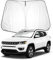 BIXUAN Parasole per Jeep Compass 2017-2024 - Parabrezza Anteriore Compatibile con MP - Copertura UV Bloccata