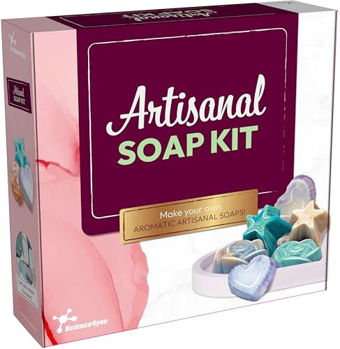 Science4you Artisanal Seifenherstellung Kit - Machen Sie Ihre eigenen Seifen mit diesem Handwerk Kit, Machen 3 verschiedene duftende Seifen, Geschenke für Erwachsene