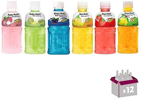 Wine And More Mogu Mogu - Litschi - Melone - Schwarze Johannisbeere - Ananas - Erdbeere - Mango - 12x32cl