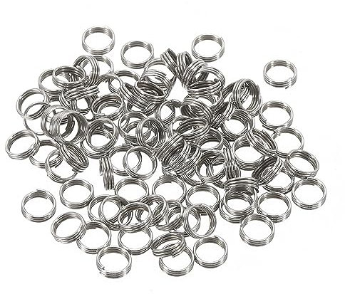 PATIKIL Dart Welle Ringe 100 Packung Edelstahl Dart O-Ring für Verbesserter Griff