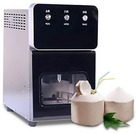 Macchina per l'apertura del cocco verde, Apriscatole completamente automatico per il cocco, Apriscatole per cocco a taglio rapido 20S con spazio di lavoro sicuro, Diametro di apertura 6/7/8 cm 6cm