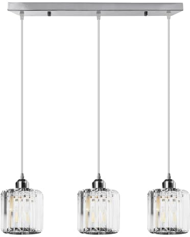 LEDSone light Treppenleuchte – E27 Pendelleuchte mit K9-Kristall, verstellbar.