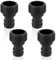 lvzhen Lot de 4 connecteurs de tuyau d'arrosage | Connecteur mâle rond ø 25 mm | Connecteur mâle fileté pour tuyau d'arrosage