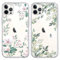 Yoedge 2 Pack Transparent Flower Phone Case Compatible with iPhone 11 Pro Max 6.5, Ultrathin Soft Silicone TPU with Aesthetics Pattern, Shockproof Bumper Protector Cover for iPhone 11 Pro Max