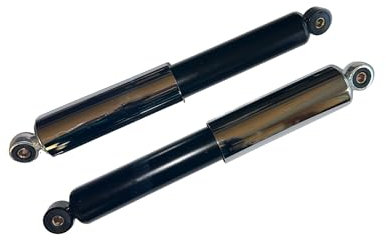 Federbeine hinten (Abstand 345mm) Stoßdämpfer schwarz, Schutzhülse verchromt passend für S50, S51, KR51/2, SR4-4 (Mila)