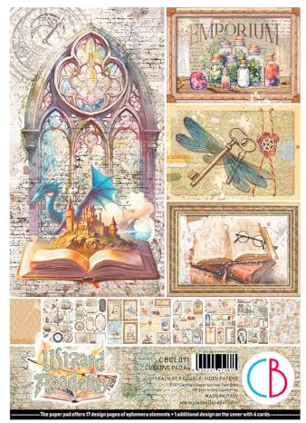 Papier-Set Wizard Academy, 9 Blatt, A4