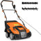 TANGZON 2000W 2-in-1 Electric Lawn Scarifier and Aerator, Garden Grass Dethatcher Rake with 40cm Working Width, 3-Position Height, 5-Position Depth Adjustment, Scarifier Weeder (Orange & Black)