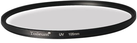 Toileum 105 mm UV-Objektivfilter, 105 mm, mehrfach beschichteter UV-Schutz, Objektivfilter, 105 mm Ultraviolett-Kamera-UV-Objektivfilter