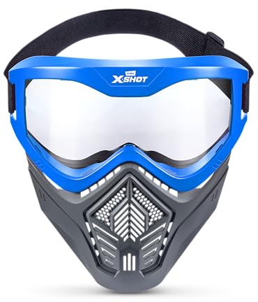 Taktische Maske von XSHOT von Zuru Outdoor-Spielzeug für Jungen und Mädchen, Teenager und Erwachsene (Blaue Maske)