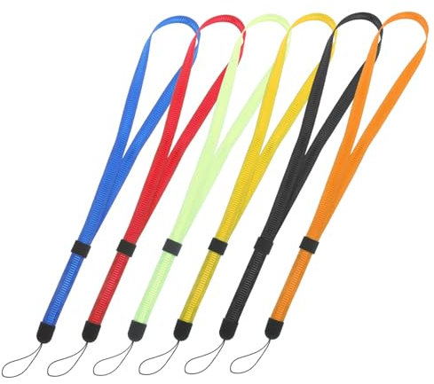 FOYTOKI 6 Stück Lanyards Ausweishalter Mit Sicherheitsverschluss Wiederverwendbare Tragbare Lanyard Für Büroangestellte Besucher ID Abzeichen 90cm