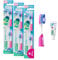 GUM Playbrush JUNIOR 6+ Bürstenköpfe | Kompatibel mit GUM Playbrush elektrischer Zahnbürste | Extra weich | Kleiner Bürstenkopf | 3x2 Bürstenköpfe | 1x GUM JUNIOR Zahnpasta-Probe | Pink