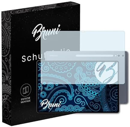 Bruni Protecteur d'écran compatible avec Samsung Galaxy Tab S10 Ultra Film Protecteur, cristal clair Écran protecteur (2X)