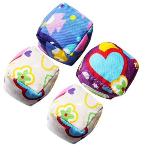 VICASKY 4 Stück Sandsack Spielzeug Sandsack Spielzeug Spiel Requisiten Spiel Kick Bälle Wurfspiel Zubehör Wurfspiel Für Kinder Kinder Spielzeug Stoff