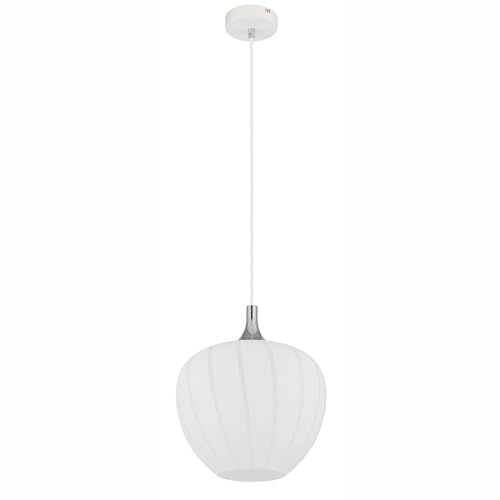 GLOBO Pendant Light Dining Room Lamp Living Room Chrome-Plated Glass Patterned