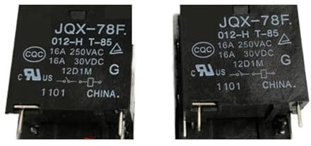 Relais JQX-78F 012-H T-85 12 V 16 A 4 broches for chauffe-eau résidentiels et fours à micro-ondes