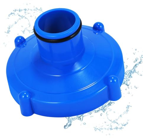 YUEXNKO Pool Vacuum Hose Adapter, Adattatore per Aspirapolvere per Piscina, Adattatore per Tubo Skimmer, Skimmer Hose Adapter, Adaptor for Pool Vacuum Cleaner, Ø 80 mm su Ø 32 mm (Blu 1)