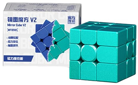Moyu Spiegelwürfel V2 Magnetisch Stickerless Aurora Green Puzzle Spielzeug