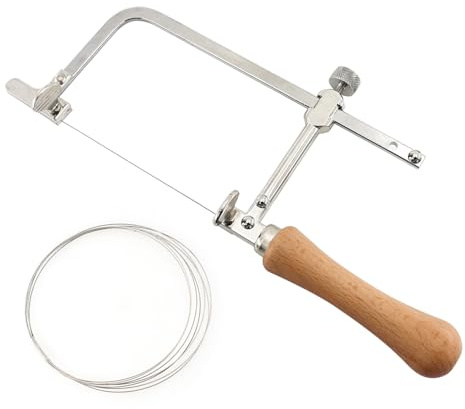 YITISAGE Laubsäge, Stahlrahmen und Durchmesser 0,5 mm, Diamantdraht für Holzbearbeitung, Metall, Kunststoff, Holzbretter, Kappsägen-Set