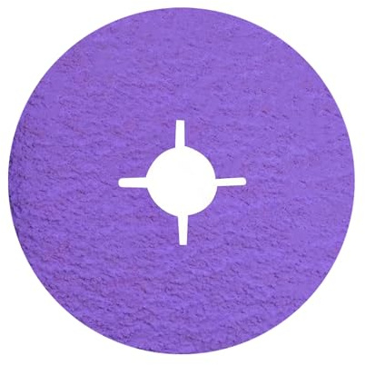 FASTPLUS 120 Grit 125mm Fibre Discs Ceramic Resin Fiber Sanding Discs | 25 Pack for Angle Grinder Heavy Duty Metal Grinding Weld Removal Deburring and Fast Material Removal Applications