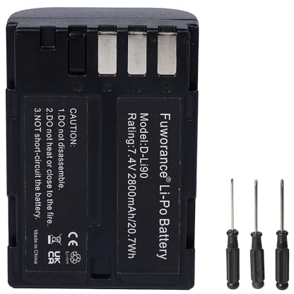 2800mAh 7.4V D-Li90 Batterie pour Pentax K-01 K-3 K-3II K-5 K-52 K-5II | K-5IIs K-7 K-7D 645D 645Z Li-ION pour Appareil Caméra Remplacement Pile Batterie