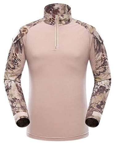 Poloshirts Funktion Outdoor Sports Hunting Shooting BDU Clothing Camouflage Shirt Unterhemd Herren Kurzarm (C, S)