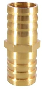 YAVCBOPM Gas-Kupfer-Widerhaken-Kupplungs-Anschluss-Adapter, gerades Messing-Schlauchrohr-Fitting, gleiche Widerhaken-Reduzierverbindung, 3, 4, 5, 6, 7, 8, 10, 12, 14, 16 mm(19mm-25mm)