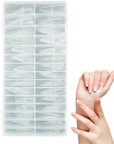 Formes à Ongles 150 pièces de manucure en forme de goutte | Moules À Ongles Transparents Pour les voyages, fête, spa, studio, femmes, filles, maison, salon